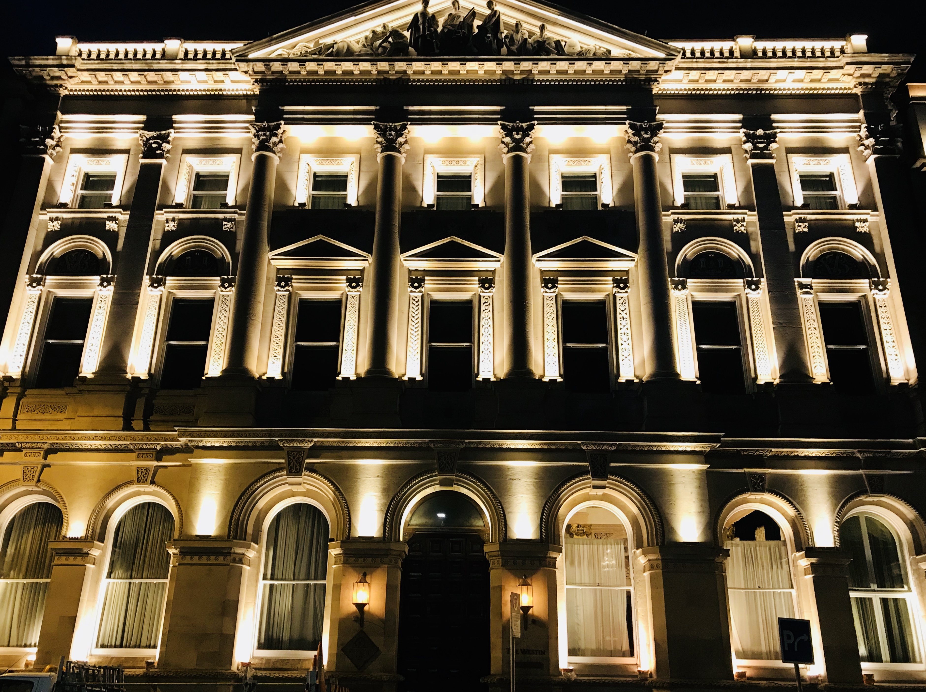 Dublin S Westin Hotel Exterior Lighting Upgrade Fibreled Dublin S Westin Hotel Exterior Lighting Upgrade Fibreled