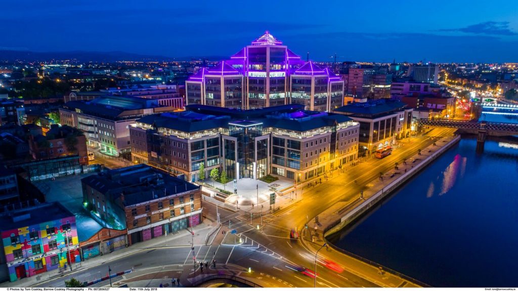 1GQ Dublin's iconic offices on Quay FibreLED